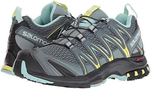 Salomon Women's XA PRO 3D W Trail Running Shoe, Stormy Weather/Lead/Eggshell Blue, 8.5 B US Women's Hiking Shoes Salomon 