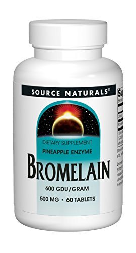 Source Naturals Bromelain 500mg Proteolytic Enzyme Natural Pineapple Supplement Digestive Support, Anti-Inflammatory Response, Nutrient Absorption & Essential Aid in Muscle Production 60 Tab Supplement Source Naturals 