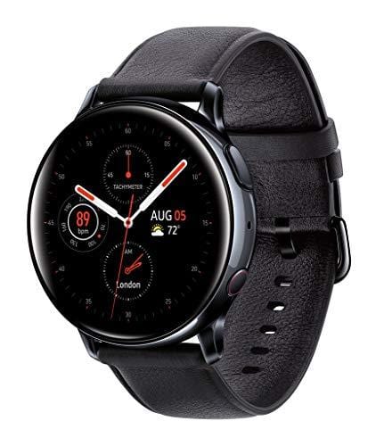 Samsung Galaxy Watch Active2 W/ Enhanced Sleep Tracking Analysis, Auto Workout Tracking, and Pace Coaching (44mm, GPS, Bluetooth), Aqua Black - US Version with Warranty Wireless Samsung 