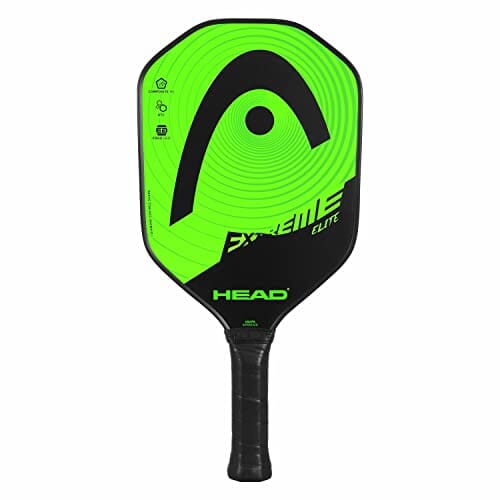 HEAD Extreme Elite Fiberglass Paddle with Honeycomb Polymer Core & Comfort Grip, Green/Black, One Size Sports HEAD 