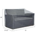 Baner Garden N87 4-Piece Outdoor Veranda Patio Garden Furniture Cover Set with Durable and Water Resistant Fabric (Grey) Lawn & Patio Baner Garden 