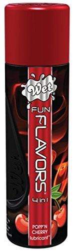 Wet Cherry Flavored Lube, Fun Flavors 4 In 1 Warming Water Based Lubricant, 4.1 Ounce Lubricant Wet 