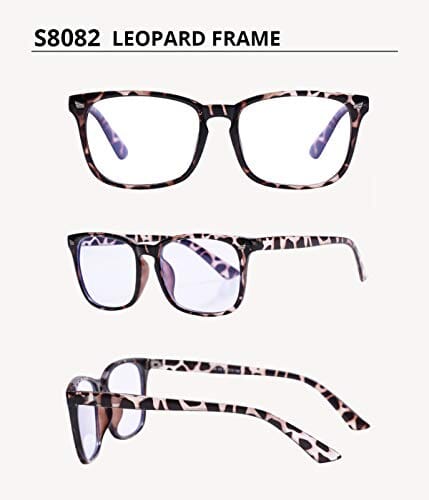 Blue Light Blocking Glasses,Square Nerd Eyeglasses Frame Anti Blue Ray Computer Game Glasses Anti Eyestrain & UV(5Pcs) Personal Computer Clear Ant 