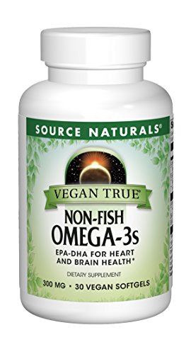 Source Naturals Vegan True Non-Fish Omega-3s EPA-DHA for Heart and Brain Health, (30 Capsules) Supplement Source Naturals 