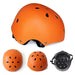 67i Skateboard Helmet Adult Bike Helmet CPSC Certified Adjustable and Protection for Skating Helmet Adults Multi-Sports Cycling Skateboarding Scooter Roller Skate Inline Skating Rollerblading (Orange) Outdoors 67i 