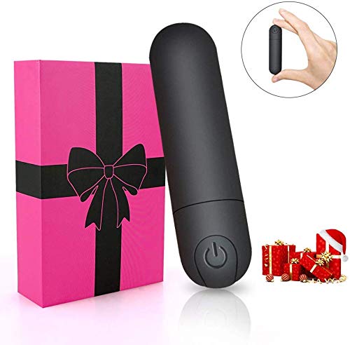 G Spot Bullet Dildo Vibrator Nipple Clitoris Stimulator USB Rechargeable for Travel - 10 Modes Portable Waterproof Mini Orgasm Vaginal Anal Massager Adult Sex Toys for Women（Black） Skin Care Umania 