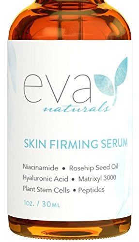 Eva Naturals Skin Firming Serum (1oz) - Day or Night Serum Instantly Firms Loose Skin and Refines Wrinkles - With Plant-Derived Amino Acids, Hyaluronic Acid, Peptides and Niacinamide - Premium Quality Skin Care Eva Naturals 