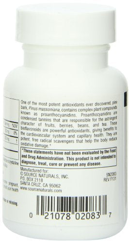 Source Naturals Pine Bark Extract 150mg - 60 Tablets Supplement Source Naturals 