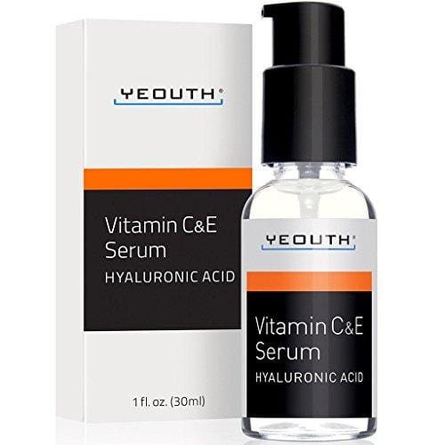 YEOUTH Vitamin C and E Day Serum with Hyaluronic Acid, anti aging skin care product/anti wrinkle serum will fill fine lines, even skin tone and fade age spots. Skin Care Yeouth 