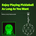 PickleStar LED Light Up Pickleball Balls, Offcial Size Outdoor 40 Holes Green PickleBalls with Green Light 4 Pack LED Light Up Pickle Balls, Batteries Included (4) Sports PickleStar Let's Play Tonight 