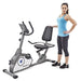 Marcy Magnetic Recumbent Exercise Bike with 8 Resistance Levels NS-40502R,Grey Sports Marcy 