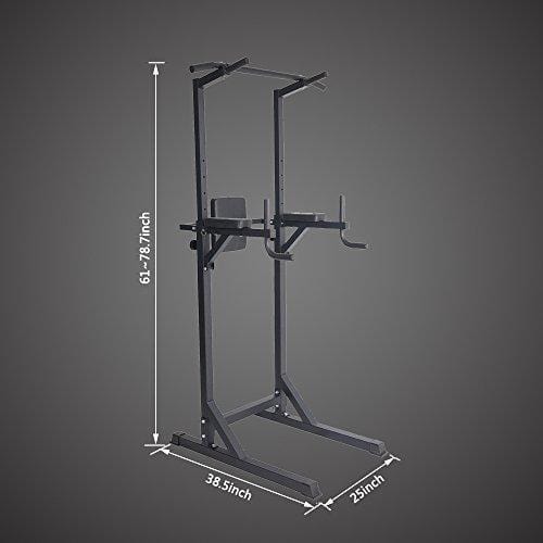 Dporticus Power Tower Workout Dip Station Multi-Function Home Gym Strength Training Fitness Equipment Sports Dporticus 