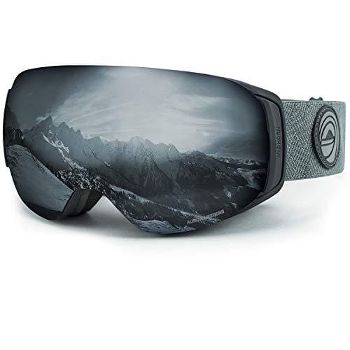 WildHorn Outfitters Roca Ski Goggles & Snowboard Goggles- Premium Snow Goggles for Men, Women and Kids. Features Quick Change Magnetic Lens System with Integrated Clip Lock. Ski WildHorn Outfitters 