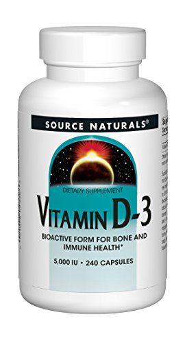 Source Naturals Vitamin D-3 5000IU - 240 Capsules Supplement Source Naturals 