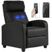 Recliner Chair for Living Room Massage Recliner Sofa Reading Chair Winback Single Sofa Home Theater Seating Modern Reclining Chair Easy Lounge with PU Leather Padded Seat Backrest Furniture BestMassage 