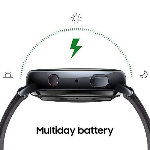Samsung Galaxy Watch Active2 W/ Enhanced Sleep Tracking Analysis, Auto Workout Tracking, and Pace Coaching (44mm, GPS, Bluetooth), Aqua Black - US Version with Warranty Wireless Samsung 