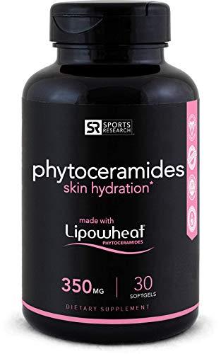 Phytoceramides 350mg made with Clinically Proven Lipowheat® | Plant Derived and GMO free with No Fillers or Synthetic Vitamins - 30 liquid softgels Supplement Sports Research 