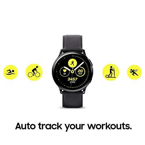 Samsung Galaxy Watch Active2 W/ Enhanced Sleep Tracking Analysis, Auto Workout Tracking, and Pace Coaching (44mm, GPS, Bluetooth), Aqua Black - US Version with Warranty Wireless Samsung 