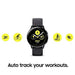 Samsung Galaxy Watch Active2 W/ Enhanced Sleep Tracking Analysis, Auto Workout Tracking, and Pace Coaching (44mm, GPS, Bluetooth), Aqua Black - US Version with Warranty Wireless Samsung 