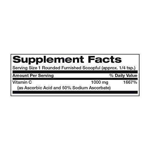 Bronson Buffered Vitamin C Crystals (1 Kilo, 2.2 Lbs, or 35.3 Ounces) Supplement Bronson Vitamins 