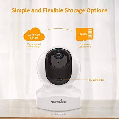 Sd Card Slot Wansview Echo Show Home Security Camera, Baby Camera