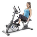 Marcy Magnetic Recumbent Exercise Bike with 8 Resistance Levels NS-40502R,Grey Sports Marcy 