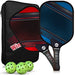 JP WinLook Premium Pickleball Paddles Set - Pickleball Set with Graphite Rackets for Women & Men and Pickleball Balls for Indoor or Outdoor Play. Pickleball Set - Racquets, Pickleballs & Carry Bag Sports JP WinLook 