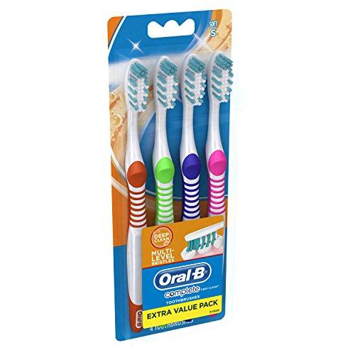 Oral-B 40 Soft Bristles Complete Deep Clean Toothbrush, 4 Count Toothbrush Oral B 
