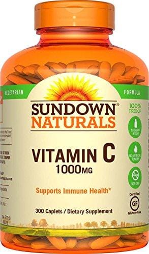 Sundown Naturals Vitamin C 1000 mg Ascorbic Acid, 300 Caplets (Pack of 2) Supplement Sundown Naturals 