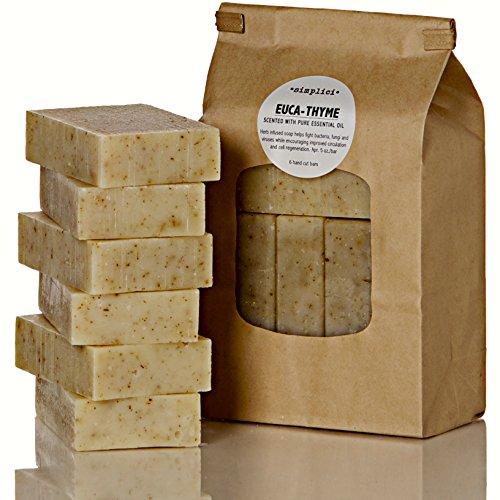 SIMPLICI Euca-thyme Soap Value Bag (6 Bars) Natural Soap Simplici 