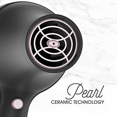 Remington Pro Hair Dryer with Pearl Ceramic Technology, Black/Pink, AC2015 Hair Dryer Remington 