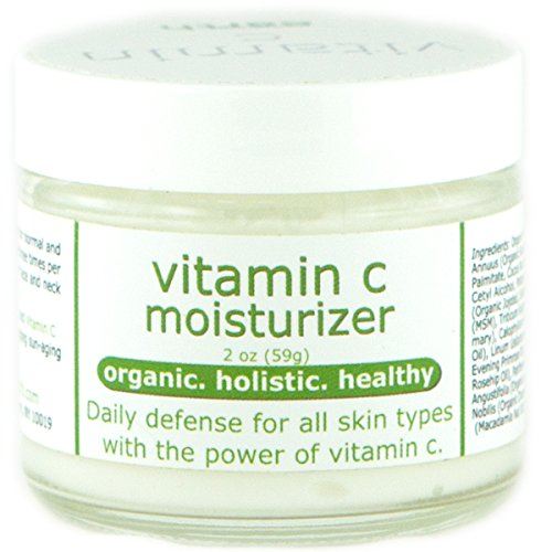 Organic Vitamin C Moisturizer - Natural botanicals with Vitamin C, Niacinamide & Jojoba - 2 oz. Skin Care Made from Earth 