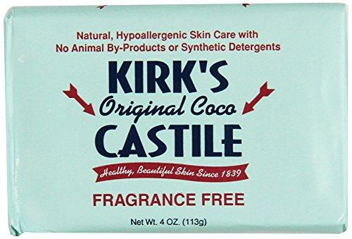 Kirks Soap Castile FragFree Orig 4 Oz (3 Pack) Natural Soap Kirk's 