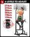 BangTong&Li Power Tower Workout Pull Up & Dip Station Adjustable Multi-Function Home Gym Fitness Equipment Sports BangTong&Li 