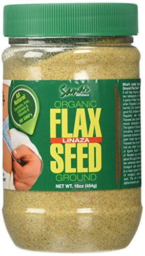 Sanar Naturals Organic Ground Flaxseed, 8 Ounce - Semilla de Lino, Linaza, Great Source of Omega 3,6,9, Dietary Fibers, Lignans, and Protein Supplement Sanar Naturals 