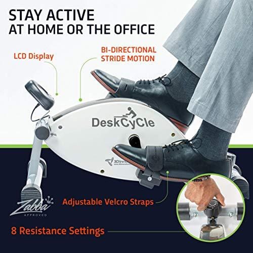 DeskCycle Under Desk Cycle,Pedal Exerciser - Stationary Mini Exercise Bike - Office, Home Equipment Sports DeskCycle 