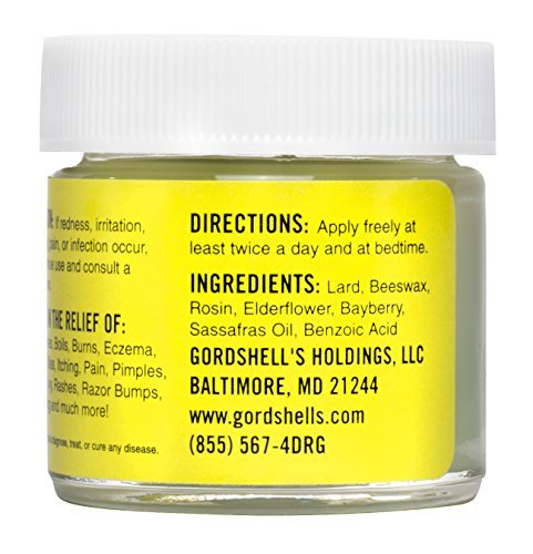 Dr. Gordshell's Skin Cream Soothing Topical Application 1oz Treats Eczema Boils Rashes Bug Bites Itching Burns, and More Skin Care Dr. G 