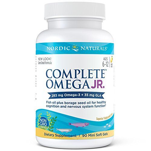 Nordic Naturals - Complete Omega Junior, Promotes Brain, Bone, and Nervous and Immune System Health, 90 Soft Gels Supplement Nordic Naturals 