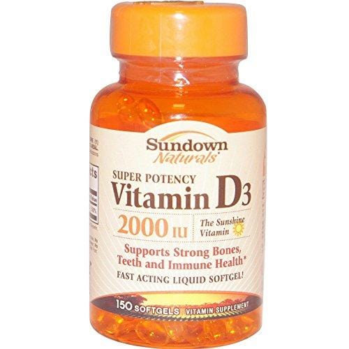 Sundown Naturals Vitamin D3 2000 Iu, 150 Softgels Supplement Sundown Naturals 