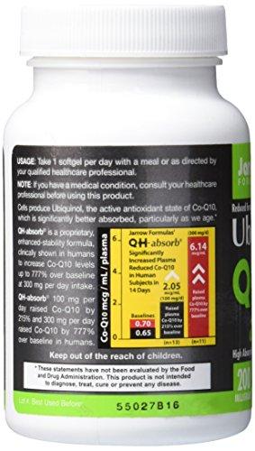 Jarrow Formulas QH-Absorb, High Absorption/Enhanced Stability, 200 mg, 60 Softgels Supplement Jarrow 