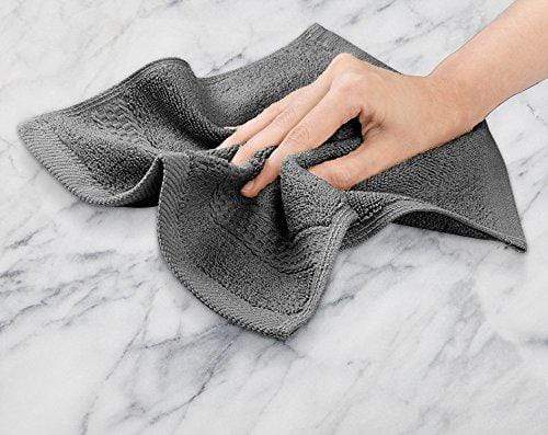 Utopia Towels Luxury Cotton Washcloth Towel Set (12 Pack, Grey, 12 x 12 Inches) Multi-purpose Extra Soft Fingertip Towels, Highly Absorbent Face Cloths, Machine Washable Sport and Workout Towels Towel Utopia Towels 