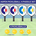 PICKLETECH Pickleball Set with Net -Regulation Size Portable Pickleball Net+ 4 Pickleball Paddles +4 Pickleball Balls +Pickleball Bag- New 4.0 Professional Version (Blue Set) Sports PICKLETECH 