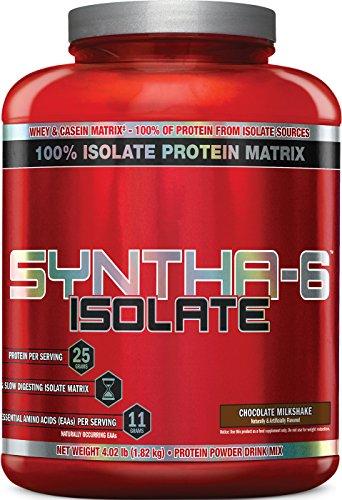 BSN SYNTHA-6 ISOLATE Protein Powder, Whey Protein Isolate, Milk Protein Isolate, Flavor: Chocolate Milkshake, 48 servings Supplement BSN 