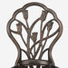 YAHEETECH 3 PCS Patio Set Tulip Design Setting Cast Bistro Table Chair Outdoor Patio Furniture, Aluminum, Antique Bronze Furniture YAHEETECH 