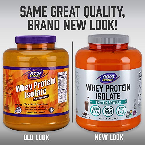 NOW Sports Whey Protein Isolate, Creamy Chocolate, 5-Pound Supplement Now Sports 