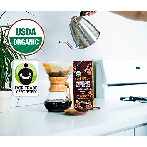 Mushroom Ground Coffee with Chaga and Lion’s Mane mushrooms Food & Drink Four Sigmatic 