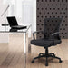 Furmax Office Mid Back Swivel Lumbar Support Desk, Computer Ergonomic Mesh Chair with Armrest (Black) Furniture Furmax 
