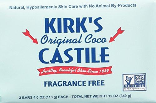 Kirk's Fragrance Free Castile Bar Soap (3 Pack) Natural Soap Kirk's 