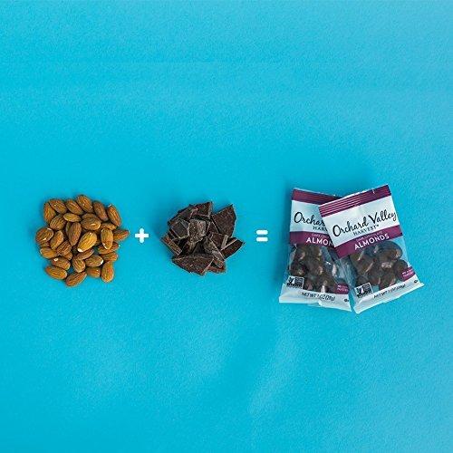 ORCHARD VALLEY HARVEST Dark Chocolate Almonds, 1 oz (Pack of 8) Food & Drink Orchard Valley Harvest 