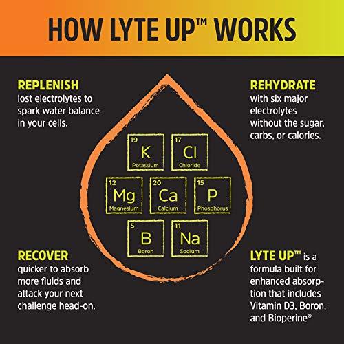 Lyte Up™ Advanced Electrolyte Supplement - Electrolytes Formulated to Rehydrate After a Workout or Support a Keto Diet with Calcium, Potassium, Sodium, Chloride, Magnesium & Phosphate Powder Supplement Zhou Nutrition 